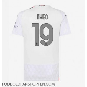 AC Milan Theo Hernandez #19 Udebanetrøje Dame 2023-24 Kortærmet